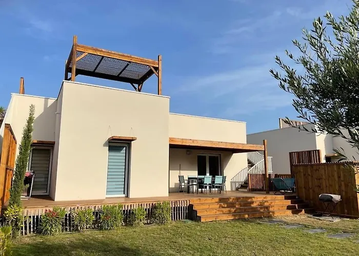 Belle Climatisee 6 Pers Proche Solarium Piscine Collective- V0755 Villa Vias