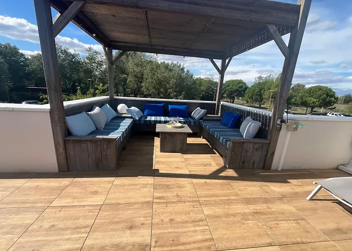 Вилла Agence Jf Immo -belle Climatisee 6 Pers Proche Solarium Piscine Collective- V0755