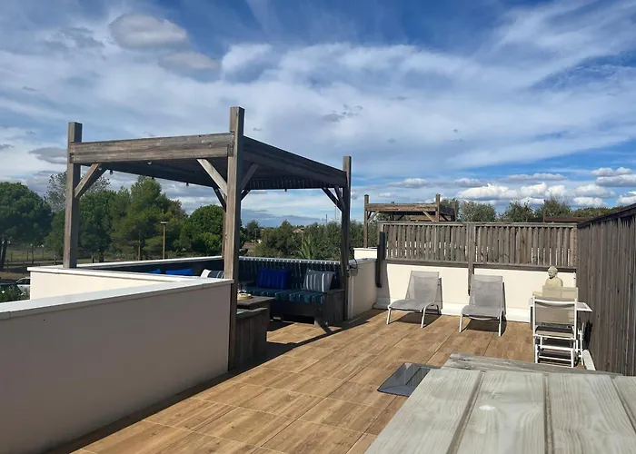 Villa Belle Climatisee 6 Pers Proche Solarium Piscine Collective- V0755 Vias